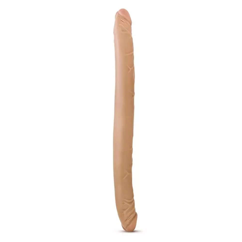 B Yours 16 inch Double Dildo In Tan